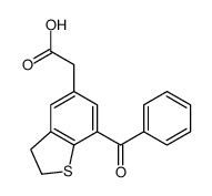 2-(7-benzoyl-2,3-dihydro-1-benzothiophen-5-yl)acetic acid结构式