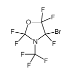 4-bromo-2,2,4,5,5-pentafluoro-3-(trifluoromethyl)-1,3-oxazolidine结构式