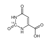 orotic acid, [2-14c]结构式