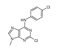 (2-chloro-9-methyl-9H-purin-6-yl)-(4-chloro-phenyl)-amine图片