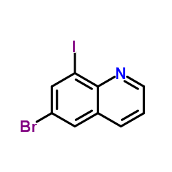 6-bromo-8-iodo-quinoline Structure