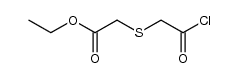 (Ethoxycarbonylmethylthio)acetyl chloride结构式