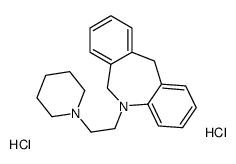 5-(2-piperidin-1-ylethyl)-6,11-dihydrobenzo[c][1]benzazepine,dihydrochloride结构式