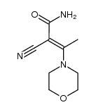 (E)-2-cyano-3-(1-morpholino)crotonamide结构式