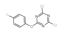 2,4-二氯-6-(4-氟苯氧基)-1,3,5-三嗪结构式