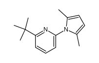 2-(2,5-dimethyl-1H-pyrrol-1-yl)-6-(1,1-dimethylethyl)pyridine Structure