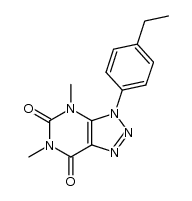 3-(4-ethylphenyl)-4,6-dimethyl-3H-[1,2,3]triazolo[4,5-d]pyrimidine-5,7(4H,6H)-dione Structure