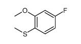 4-Fluoro-2-methoxy-1-(methylsulfanyl)benzene结构式