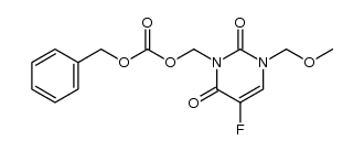 benzyl ((5-fluoro-3-(methoxymethyl)-2,6-dioxo-2,3-dihydropyrimidin-1(6H)-yl)methyl) carbonate结构式