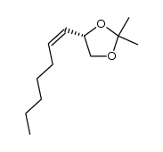 (S,Z)-4-(hept-1-en-1-yl)-2,2-dimethyl-1,3-dioxolane Structure