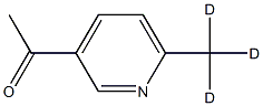 3-Acetyl-6-(methyl-d3)-pyridine structure