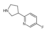 5-fluoro-2-pyrrolidin-3-ylpyridine Structure