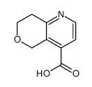 7,8-dihydro-5H-pyrano[4,3-b]pyridine-4-carboxylic acid结构式