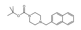 tert-butyl 4-(naphthalen-2-ylmethyl)piperazine-1-carboxylate Structure