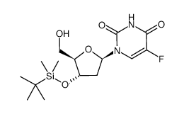 3'-O-<(tert-butyl)dimethylsilyl>-2'-deoxy-5-fluorouridine结构式