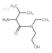 2-Amino-N-ethyl-N-(2-hydroxyethyl)-3-methylbutanamide hydrochloride结构式