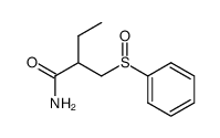 2-(phenylsulfinylmethyl)butanamide structure