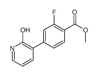 methyl 2-fluoro-4-(2-oxo-1H-pyridin-3-yl)benzoate Structure