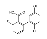 2-(2-chloro-5-hydroxyphenyl)-6-fluorobenzoic acid Structure