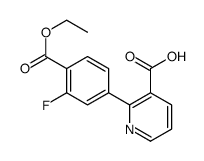 2-(4-ethoxycarbonyl-3-fluorophenyl)pyridine-3-carboxylic acid结构式