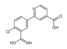 2-(3-carbamoyl-4-chlorophenyl)pyridine-4-carboxylic acid结构式