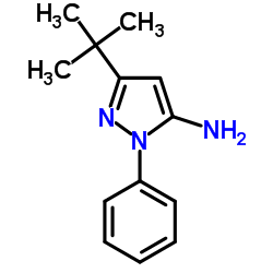 5-Amino-3-tert-butyl-1-phenylpyrazole structure