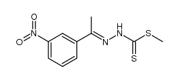 methyl 2-(1-(3-nitrophenyl)ethylidene)hydrazinecarbodithioate Structure