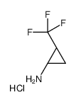 (1R,2R)-2-(trifluoromethyl)cyclopropan-1-amine,hydrochloride结构式