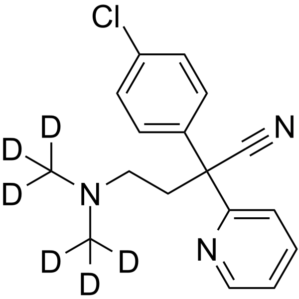 Chlorpheniramine nitrile-d6 Structure