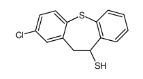 2-chloro-10,11-dihydrodibenzo(b,f)thiepin-10-thiol结构式