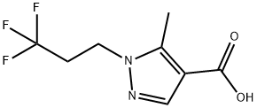 5-methyl-1-(3,3,3-trifluoropropyl)-1H-pyrazole-4-carboxylic acid Structure
