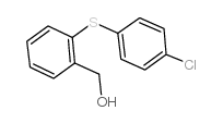 [2-(4-chlorophenyl)sulfanylphenyl]methanol structure