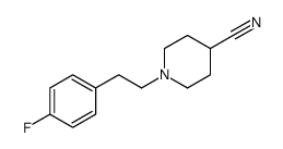 4-氰基-1-[2-(4-氟苯基)乙基]哌啶结构式