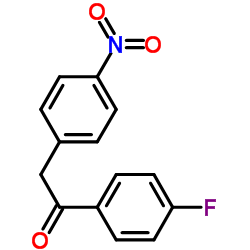 1-(4-Fluorophenyl)-2-(4-nitrophenyl)ethanone Structure