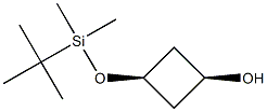 cis-3-[[(1,1-dimethylethyl)dimethylsilyl]oxy]cyclobutanol structure