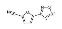 4-(2'-cyanofuryl-5')-1,2,3,5-dithiadiazolyl结构式