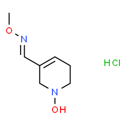 1-(1-hydroxy-5,6-dihydro-2H-pyridin-3-yl)-N-methoxy-methanimine hydroc hloride Structure