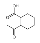 Cyclohexanecarboxylic acid, 2-acetyl- (9CI) Structure