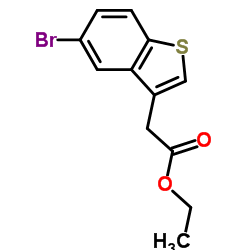 Ethyl (5-bromo-1-benzothiophen-3-yl)acetate Structure