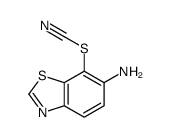 Thiocyanic acid, 6-amino-7-benzothiazolyl ester (8CI,9CI) structure