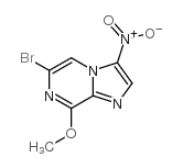 6-Bromo-8-methoxy-3-nitroimidazo[1,2-a]pyrazine结构式