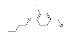 3-Fluor-4-butoxy-α-chlortoluol Structure