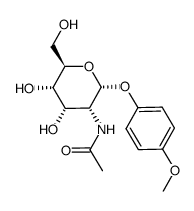 p-methoxyphenyl α-N-acetyl-D-allosaminide Structure