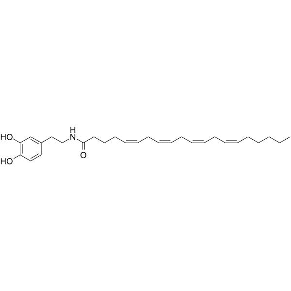 N-Arachidonoyl dopamine structure