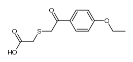 (4-ethoxy-phenacylmercapto)-acetic acid结构式