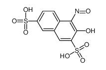 3-hydroxy-4-nitroso-2,7-Naphthalenedisulfonic acid结构式