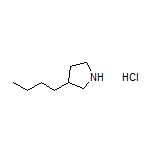 3-Butylpyrrolidine Hydrochloride Structure