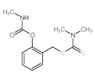 Carbamodithioic acid,dimethyl-, [2-[[(methylamino)carbonyl]oxy]phenyl]methyl ester (9CI) structure