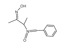 N-(benzylidene)-N-(2-hydroxyimino-1-methylpropyl)amine-N-oxide结构式