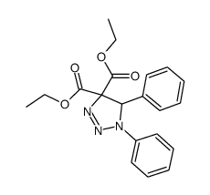 1,5-diphenyl-4,4-bis(ethoxycarbonyl)-δ2-1,2,3-triazoline Structure